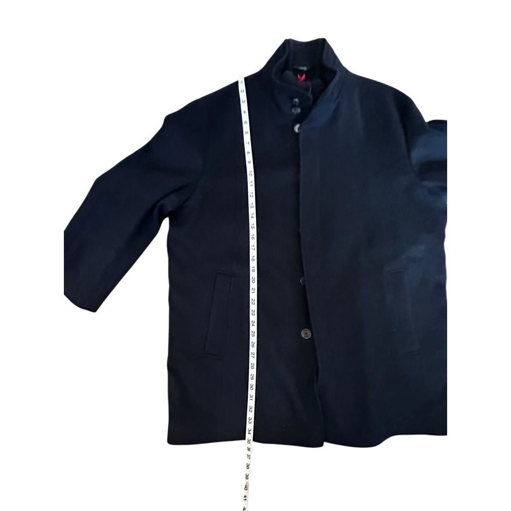 Cardinal Of Canada Car Coat 100% Wool Double Mock Mens Jacket XXL Navy Blue - Picture 9 of 12